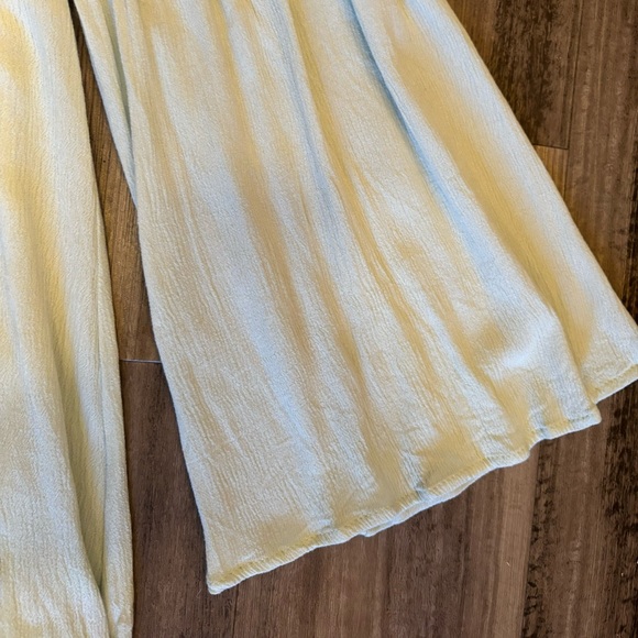 light/sage green boho dress - medium, mini, bell sleeve, boho, sundress - Picture 8 of 10